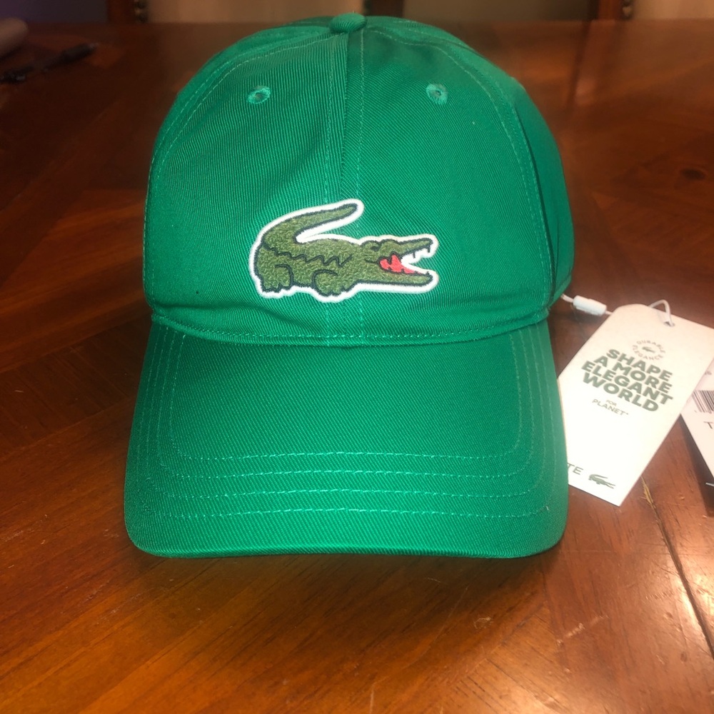 Lacoste Green Crocodile Patch Baseball Cap